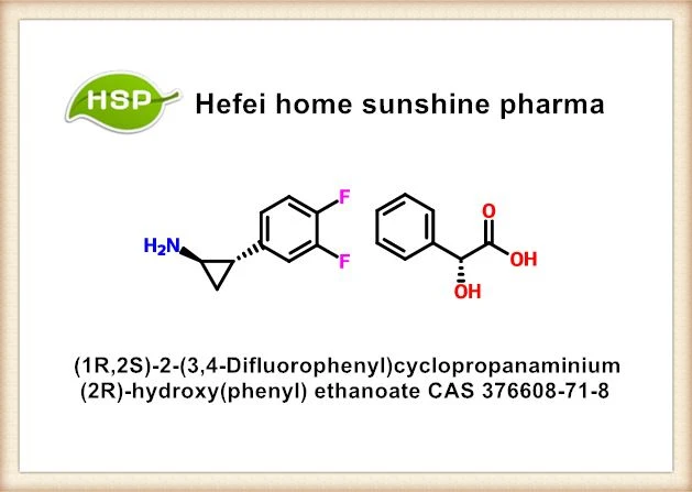 (1R, 2S) -2- (3,4-Difluorofenil) ciclopropanamini (2R) -hidroxi (fenil) etanoat CAS 376608-71-8