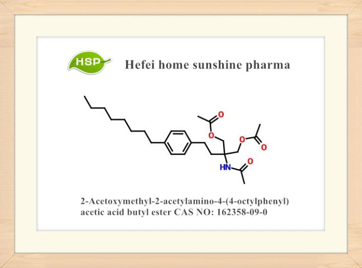 2-Acetoximetil-2-acetilamino-4- (4-octilfenil) acètic Ester butílic d’àcid CAS 162358-09-0