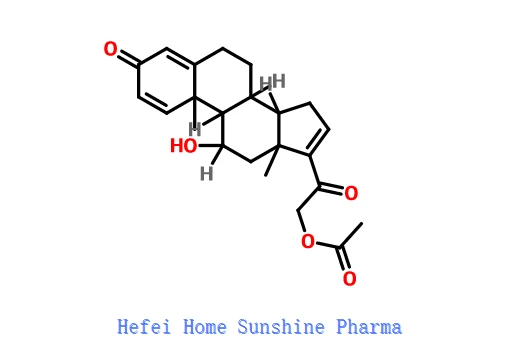 11beta, 21-dihidroxipregna-1,4,16-triè-3,20-diona 21-acetat CAS 3044-42-6