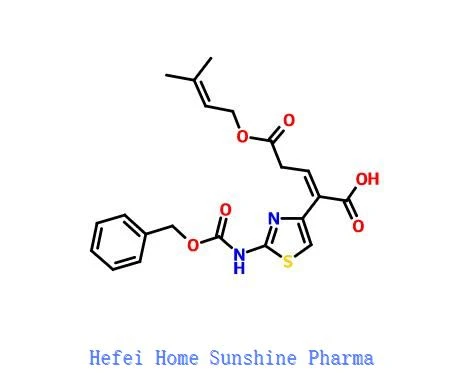 2-[2-[(Phenylmethoxy)carbonyl]amino]-4-thiazolyl]-2-pentenedioic Acid 5-(3-metil-2-butenyl) Ester CAS 115065-79-7