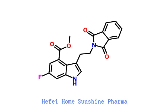 3-[2-(1,3-Dihidro-1,3-dioxo-2H-isoindol-2-yl)etil]-6-fluoro-1H-indole-4-carboxílic àcid metil Ester CAS 1408282-25-6