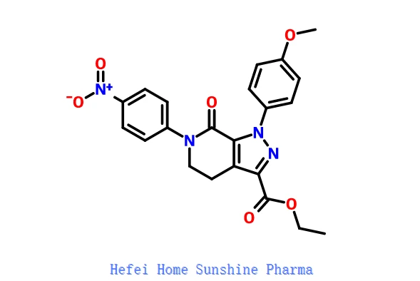 Etil1- (4-metoxifenil) -6- (4-nitrofenil) -7-oxo-4,5-dihidropirazolo [3,4-c] piridina-3-carboxilat CAS 536759-91-8