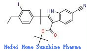 6-ciano-2- (2-({4-etil-3-iodofenil)propan-2-il)-1H-indol terc-butil -3-carboxilat CAS 1256584-75-4