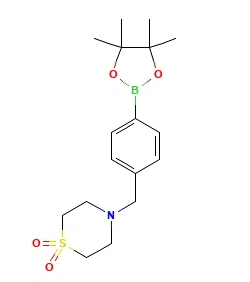 4-[4-(4,4,5,5-Tetrametil[1,3,2]dioxaborolan-2-il)benzil]tiomorfolina 1,1-diòxid CAS 1092563-25-1